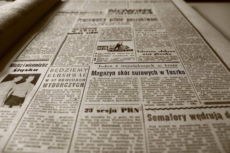 Newspaper Wall Art